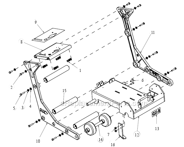 Page C Diagram and Parts List for CX-3 Robin Engine MK Diamond Concrete Saw